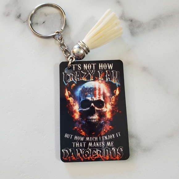 Crazy DANGEROUS Keychain - Picture 3 of 5